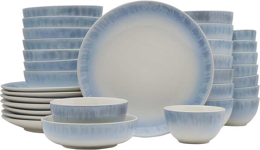 Mikasa Logan Blue 32 Piece Dinnerware Set
