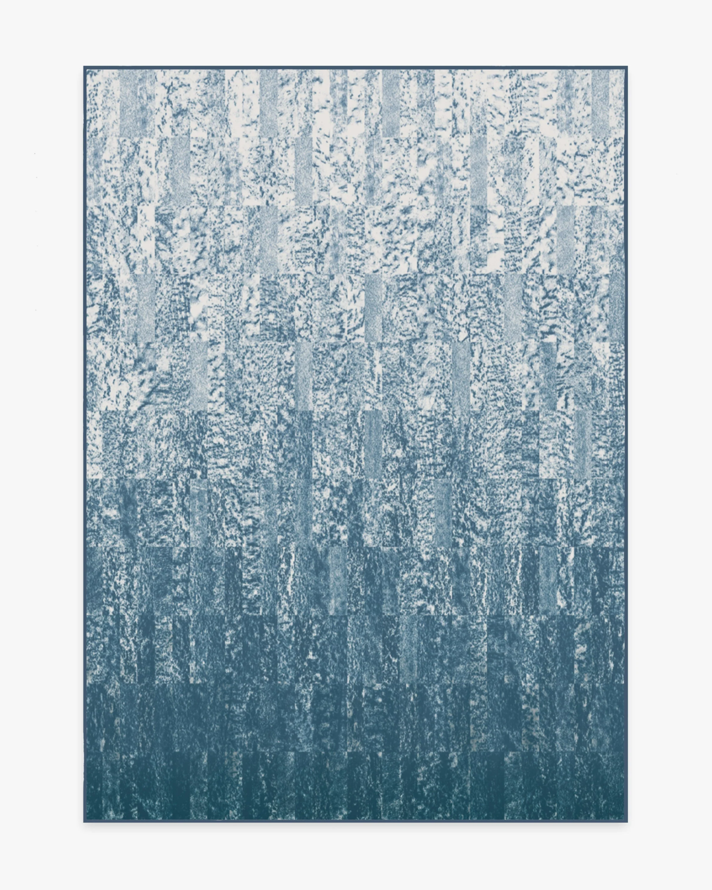 Granite Ombre Slate Blue Rug | Ruggable