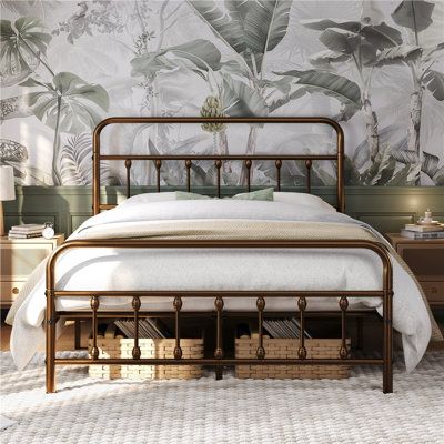August Grove Platform Bed Framemattress Foundationno Box Spring Needed