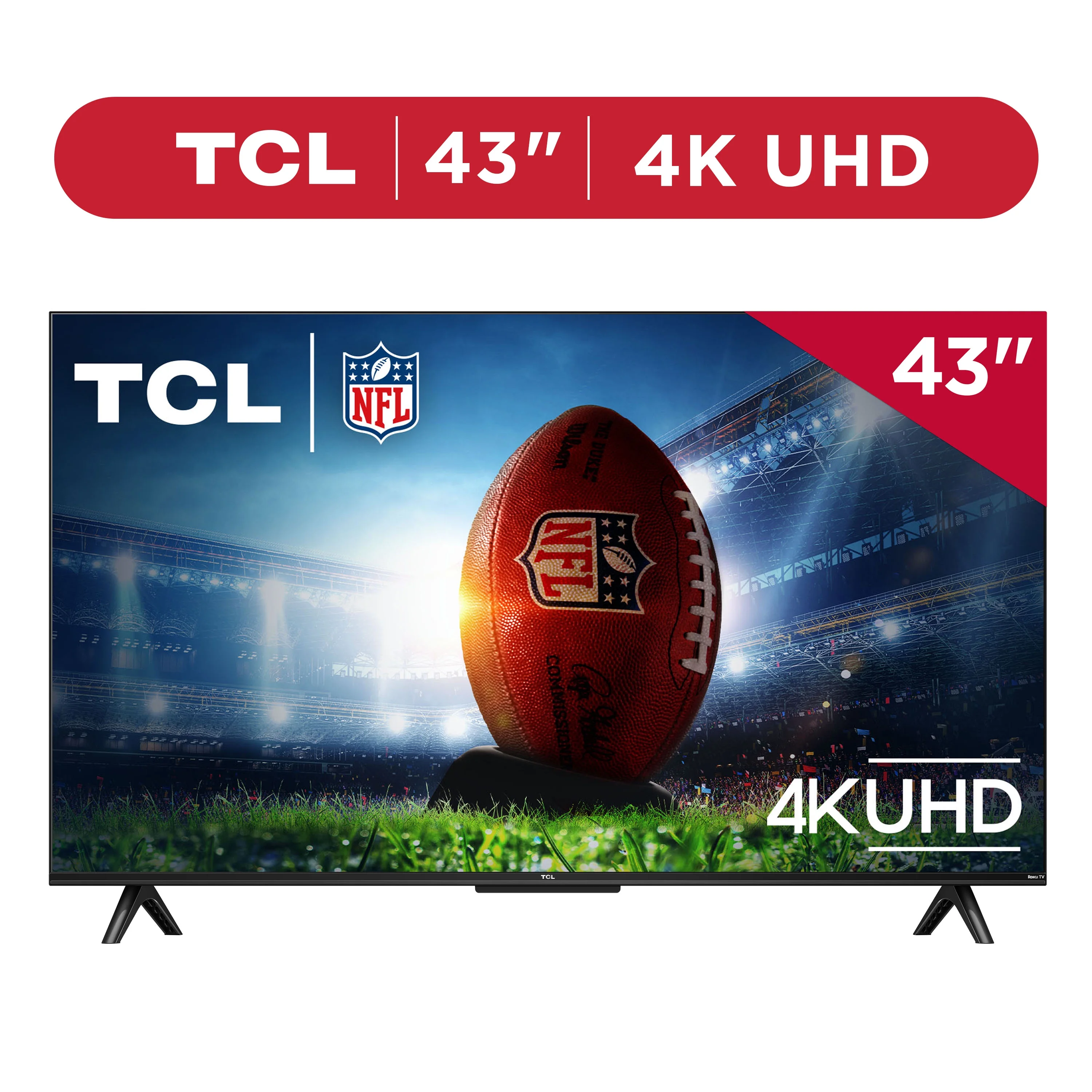 Tcl 43” Class S4 (43s451) 4k Uhd Hdr Smart Tv With Roku Tv