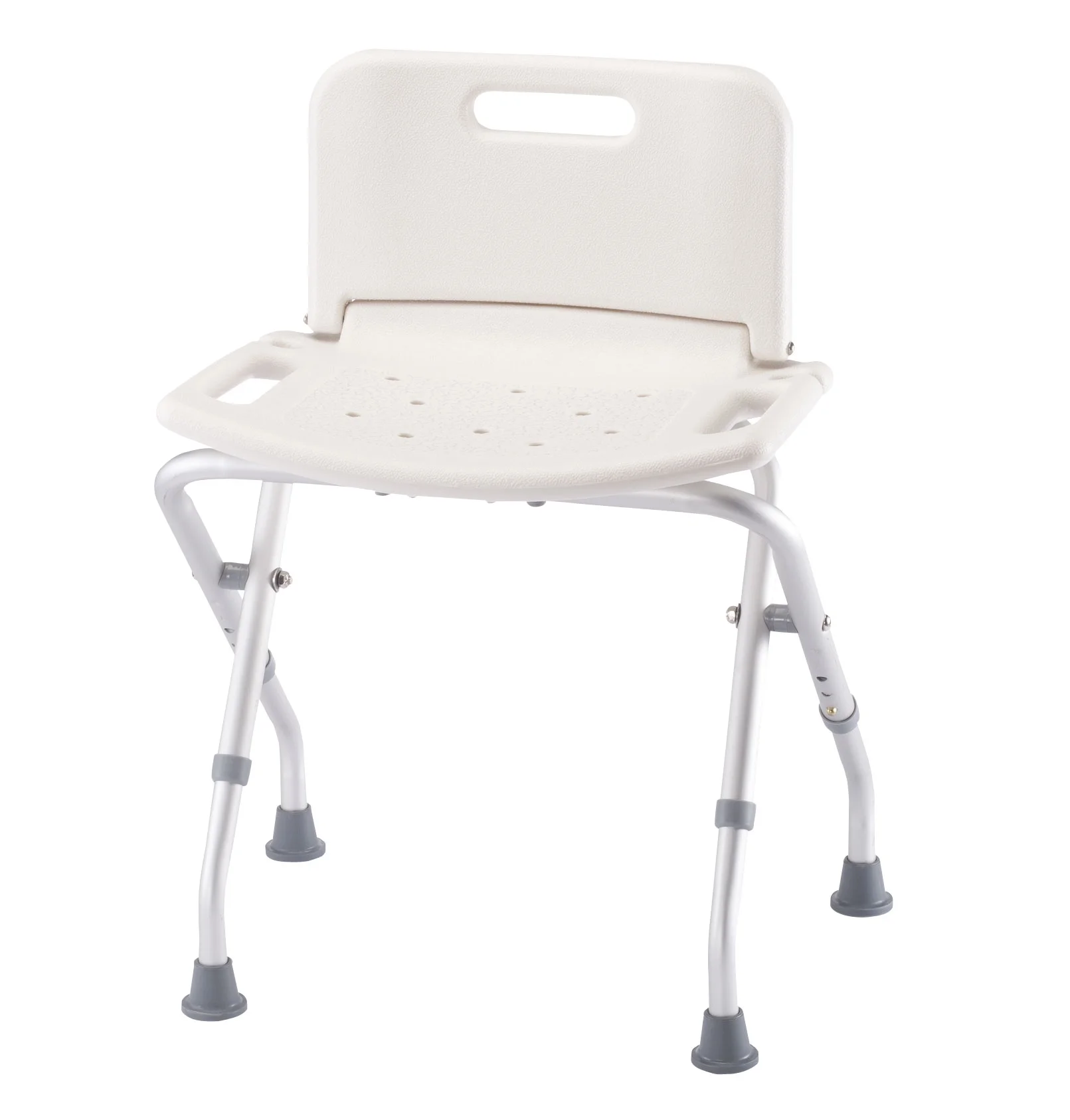 Folding Shower Chair Seat - Bath Chair With Back Supports 300 Lbs.