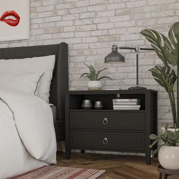 Novogratz Her Majesty 2 Drawer Nightstand