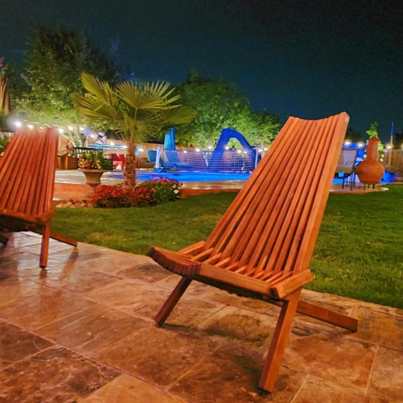 George Oliver Kovanic Outdoor Armless Lounge Chair