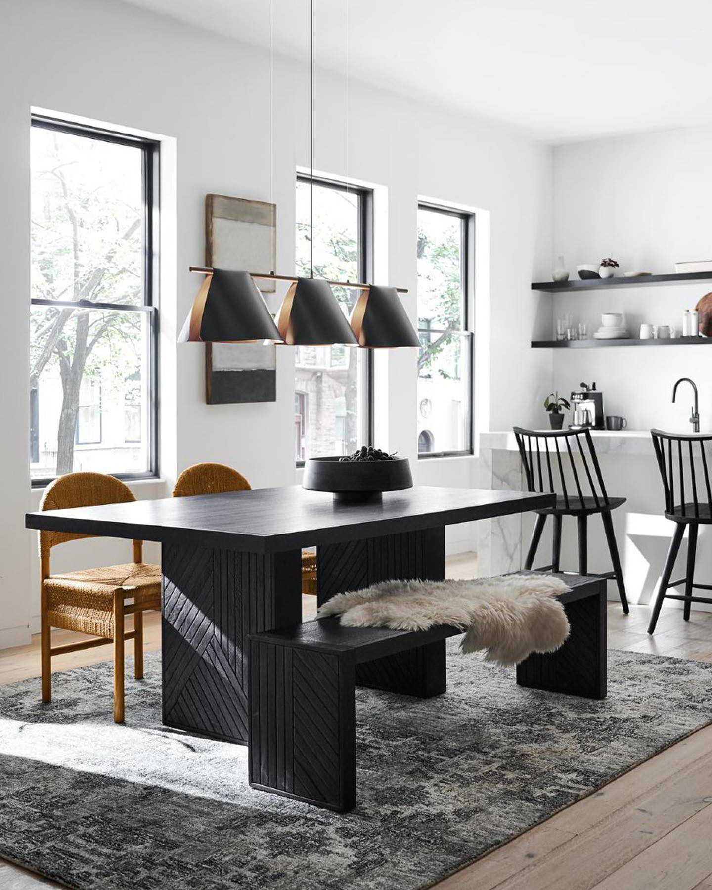 Dunewood Charcoal 92 Dining Table