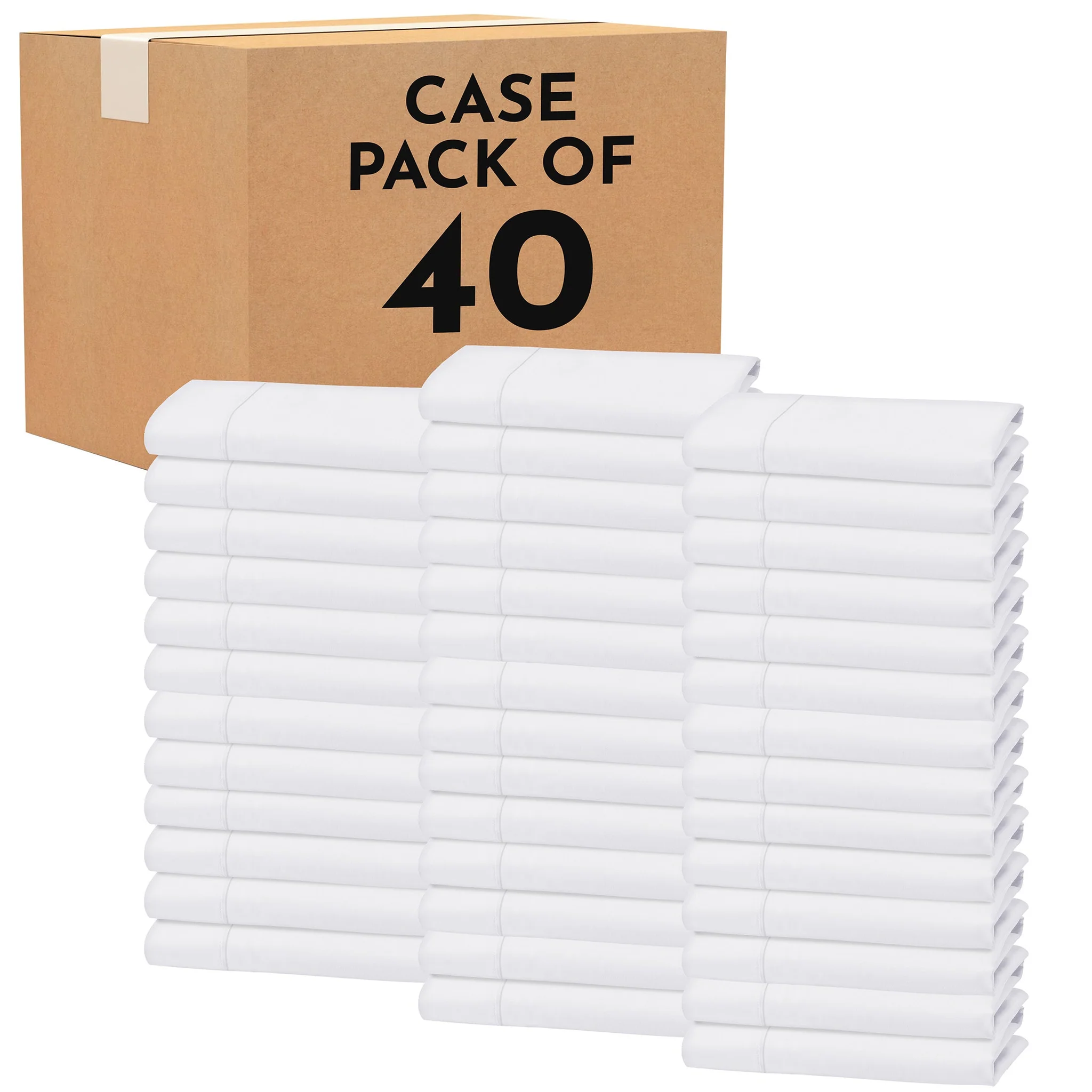 Pack of 40 Pillowcases - 400 Thread Count - Dream Comfort ( 20 Pairs)