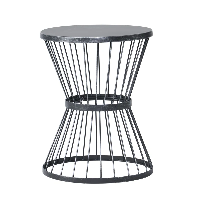 Round Metal Outdoor Side Table