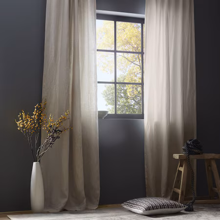 Crossweave Curtain Natural Canvas T5737