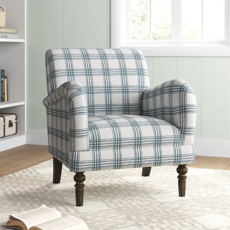 Arching Upholstered Armchair