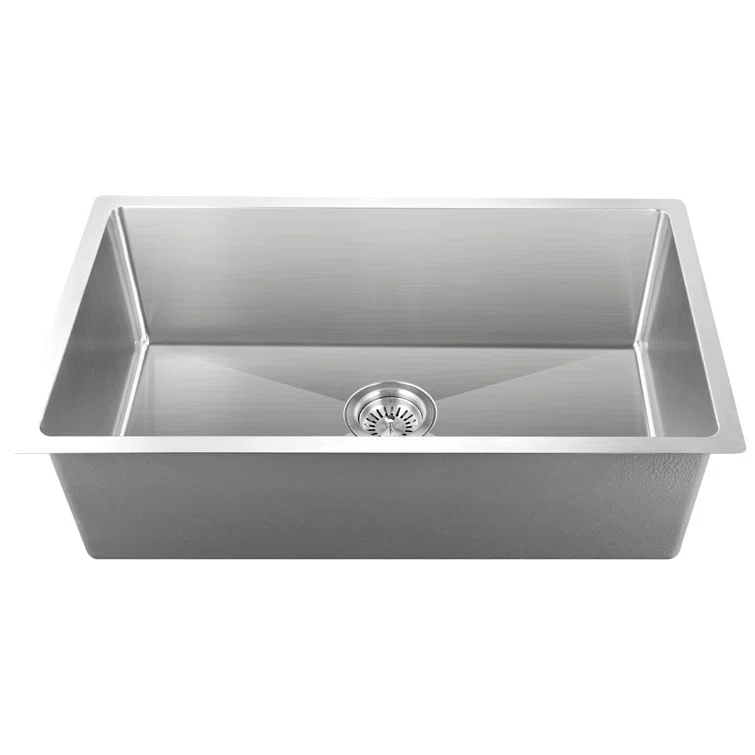 Daweier 30 L X 18 W Handmade Stainless Steel Brushed Household 304 Kitchen Sink