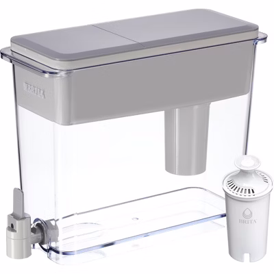 Brita Extra Large 27-cup Ultramax Filtered Water Dispenser With Filter - Gray