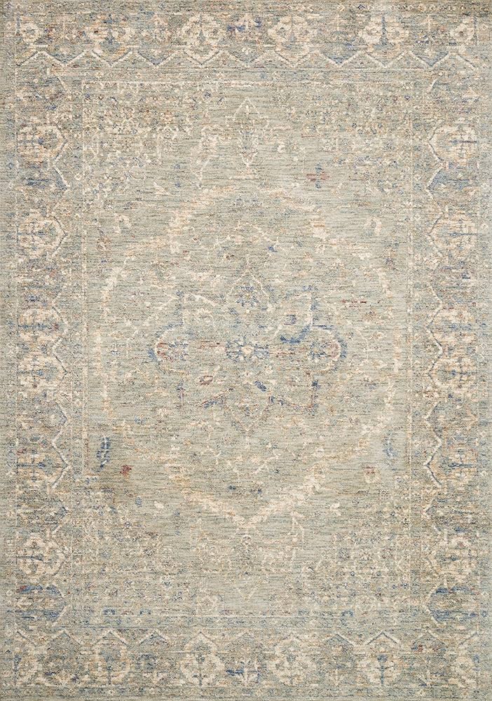 Loloi Revere 9'-6" X 12'-5" Area Rug In Mist - Large Neutral Area Rug