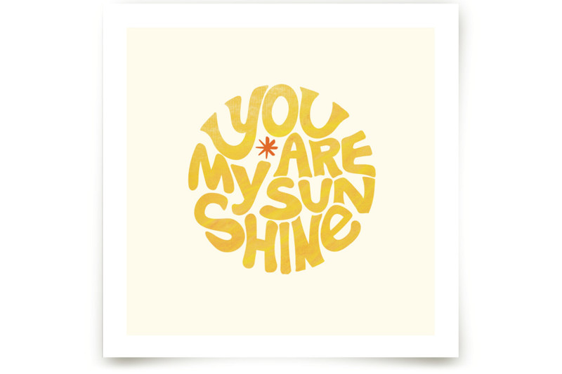 Forever Sunshine" - Drawing Limited Edition Art Print By Carrie Oneal
