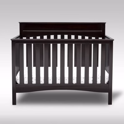 Delta Children Skylar 6-in-1 Convertible Crib - Dark Chocolate