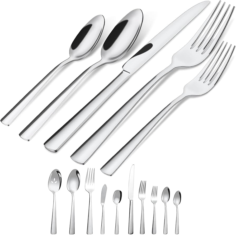 45-piece Silverware Set Flatware Cutlery Set Service For 8