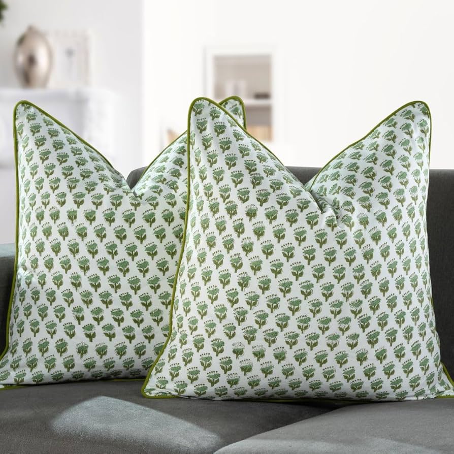 Cpc 100% Cotton Throw Pillow Covers 20x20 Inch