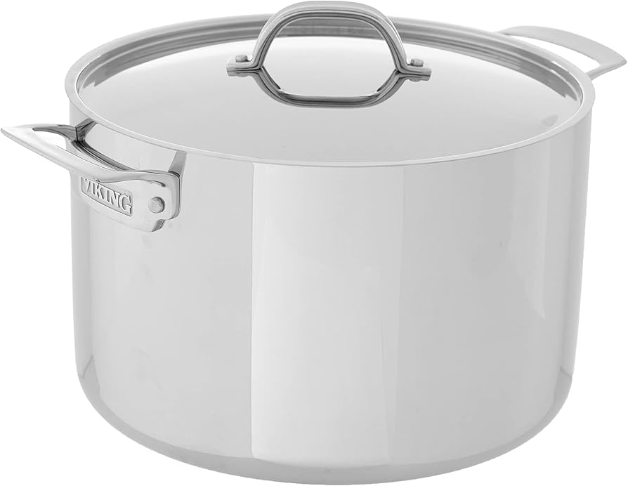 Viking Culinary 3-ply Stainless Steel Stock Pot
