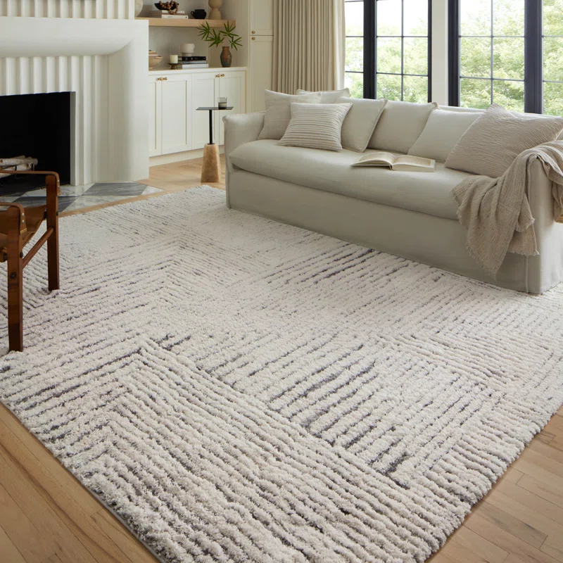 The Twillery Co Lindell Ivory/gray Area Rug