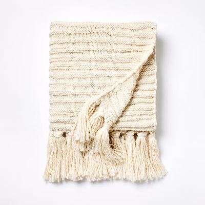 Chunky Knit Throw Blanket