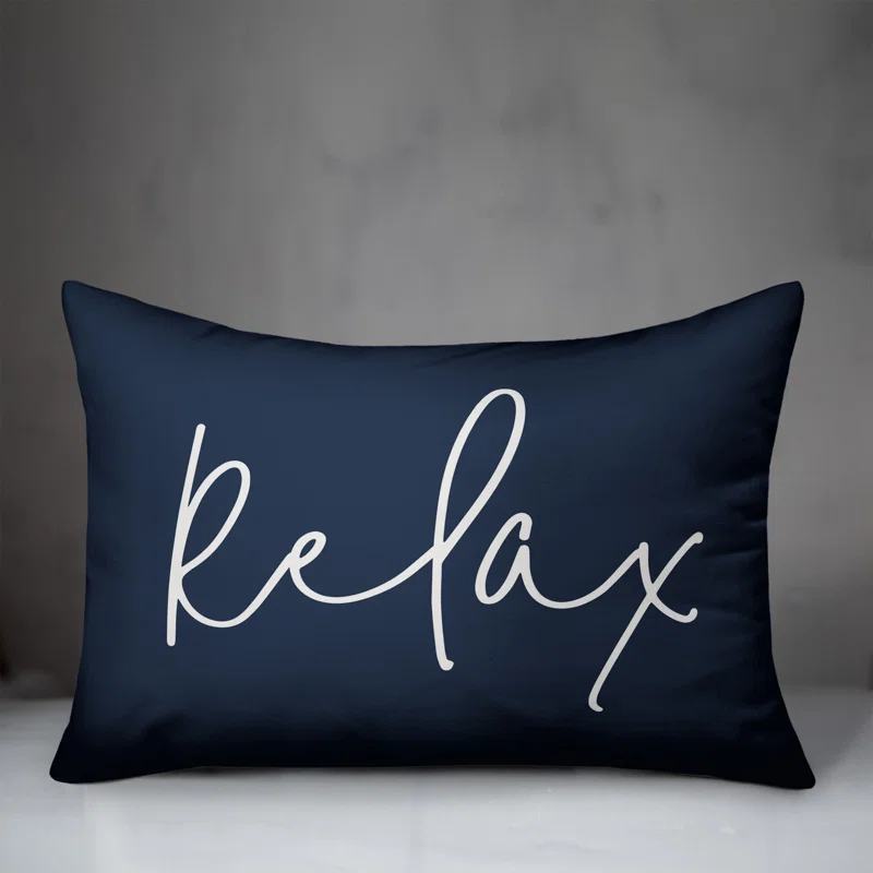 Relax Thin Outdoor Rectangular Pillow Cover Insert