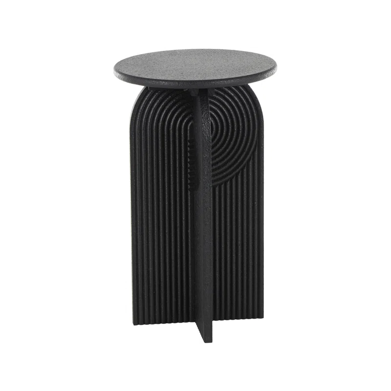 Joss Main Norrell Solid Wood Cross Legs End Table