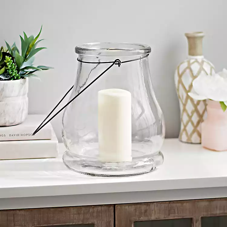 Clear Glass Lantern, 10.5 In. | Kirklands Home