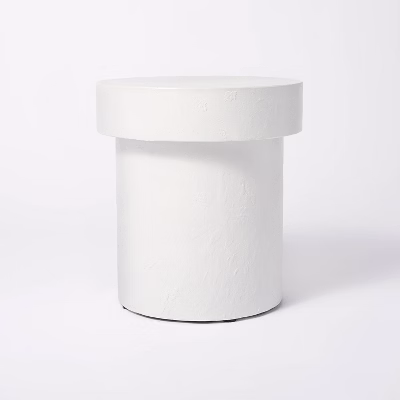 Arbon Accent Table White - Threshold™ Designed With Studio Mcgee: Distressed Gray Finish, No Assembly Required