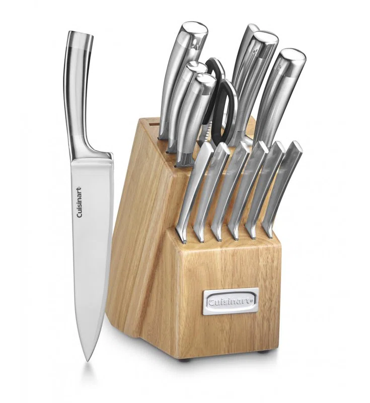 Cuisinart 15 Pc Stainless Steel Knife Block Set