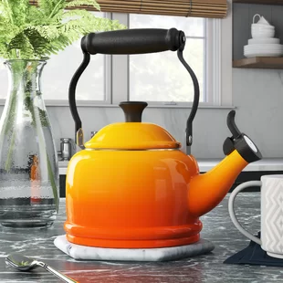 Le Creuset Demi 125 Qt Enamel On Steel Tea Kettle