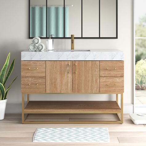 Wade Logan Annice 48 Single Bathroom Vanity Set