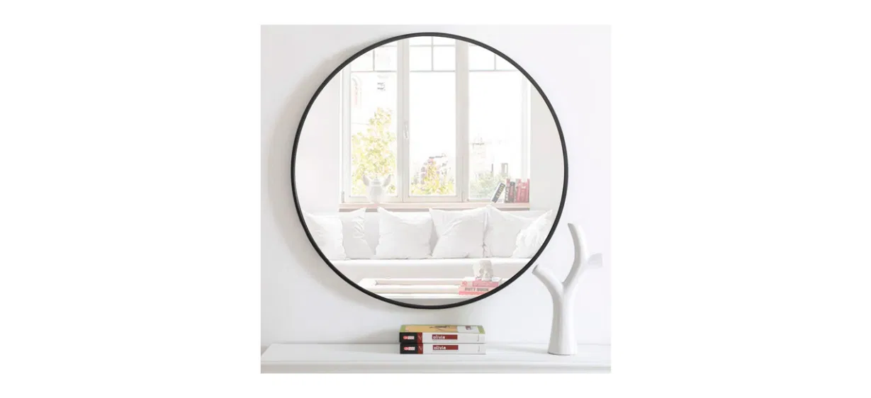Refine Sabine Metal Round Wall Mirror