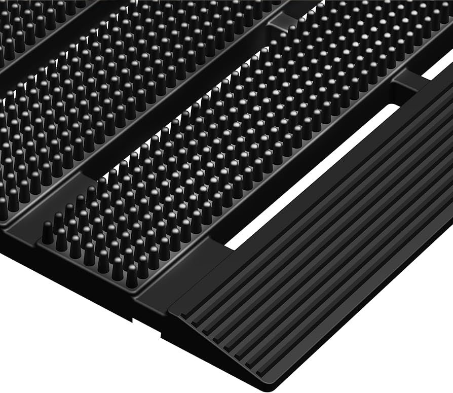 Matall Heavy Duty Outdoor Mat - 18 X 30 Inches Non-slip Drainage Floor Mat For All Weather Garage Pool Home Entry Indoor Mud Mat : Patio