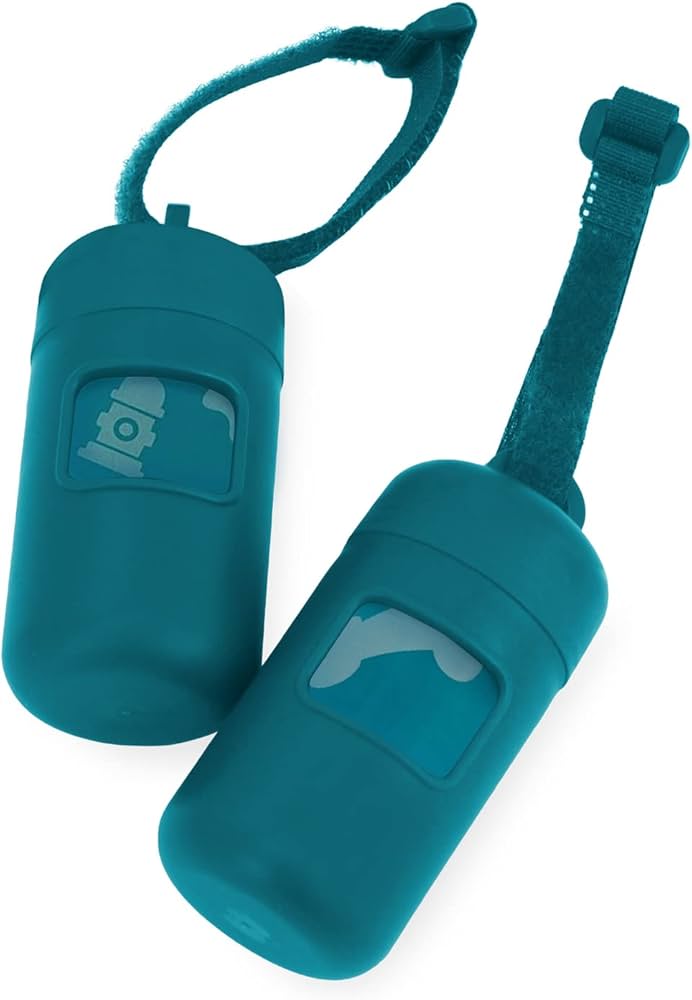Best Pet Supplies Dog Poop Bag Holder Leash Attachment With 30 Bags