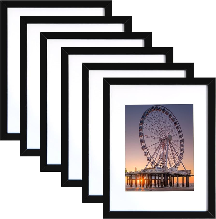 Bescrcl 11x14 Picture Frame Black Set Of 6