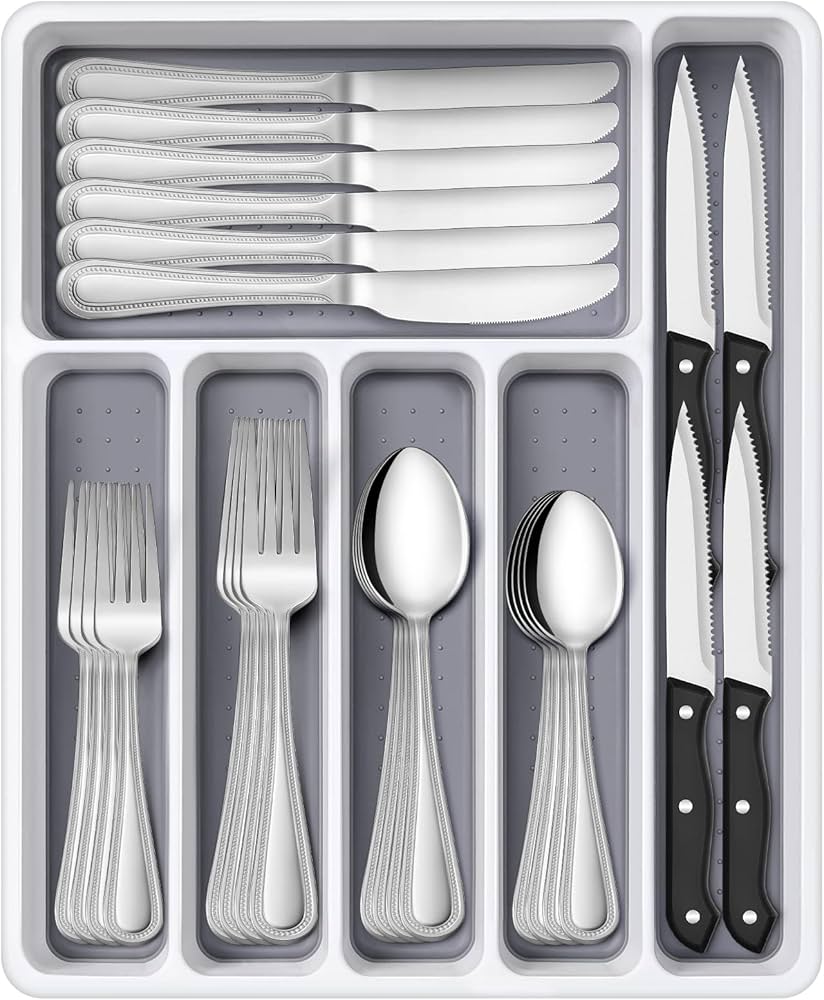 Hiware 48-piece Silverware Set With Steak Knives For 8
