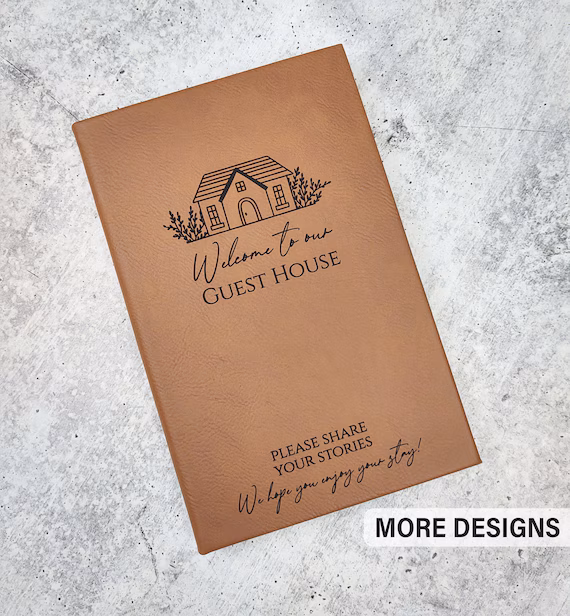 Personalized Cabin Guest Book Vacation