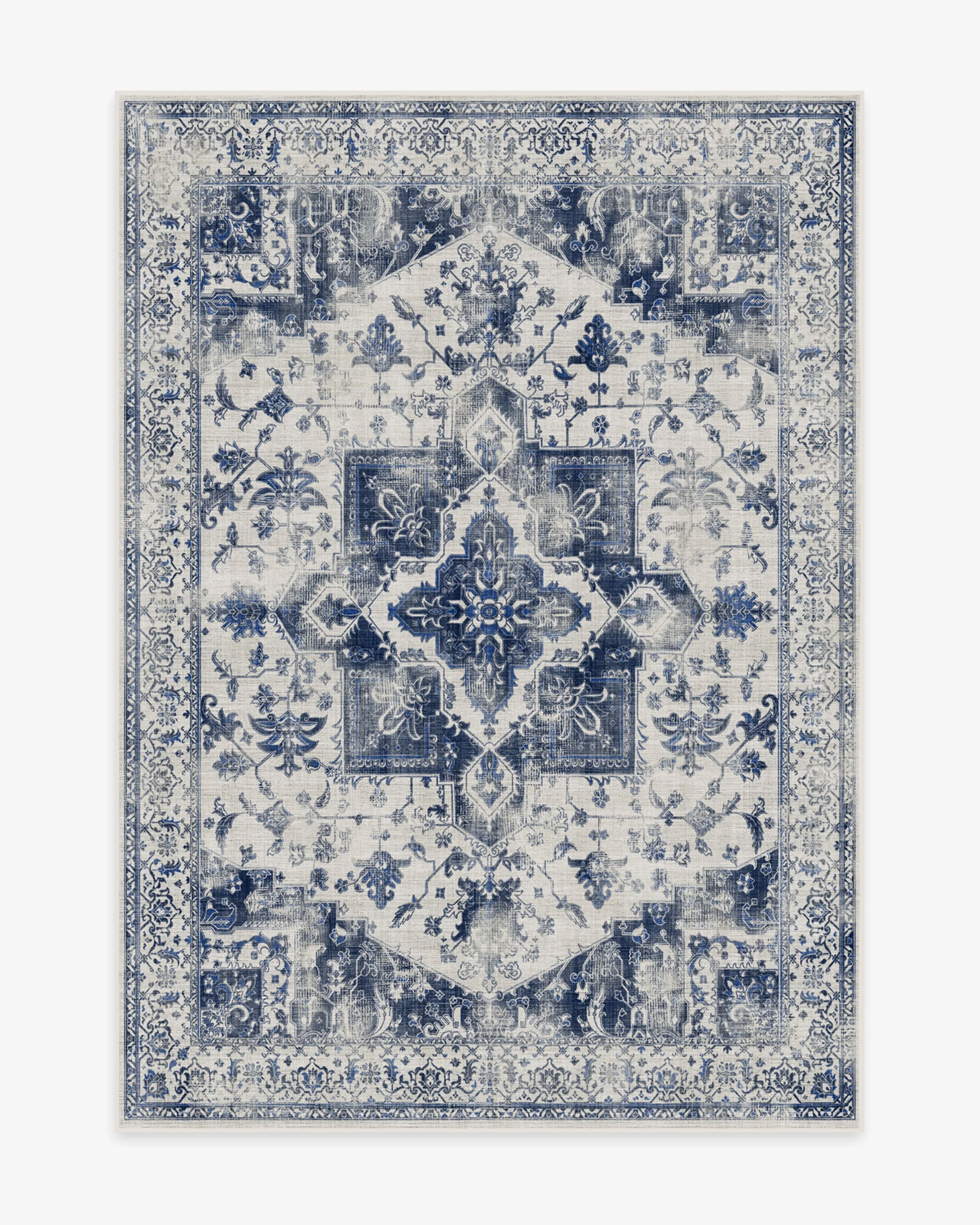 Kira Delft Blue Rug | Ruggable