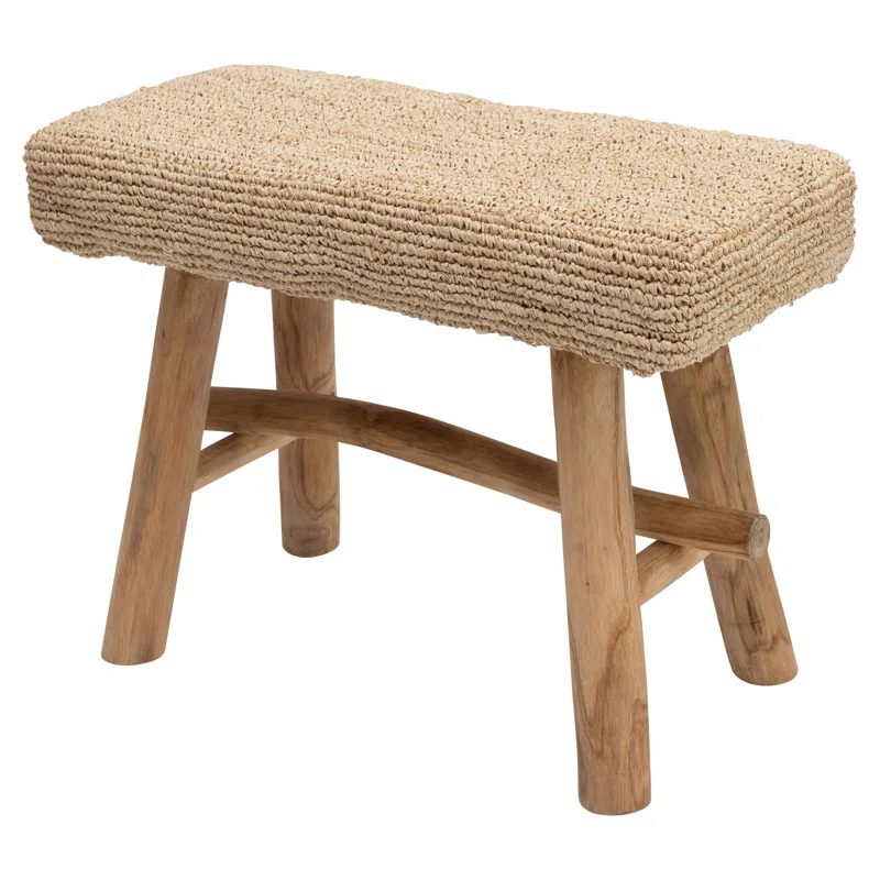 Bayou Breeze Carinna Solid Wood Accent Stool