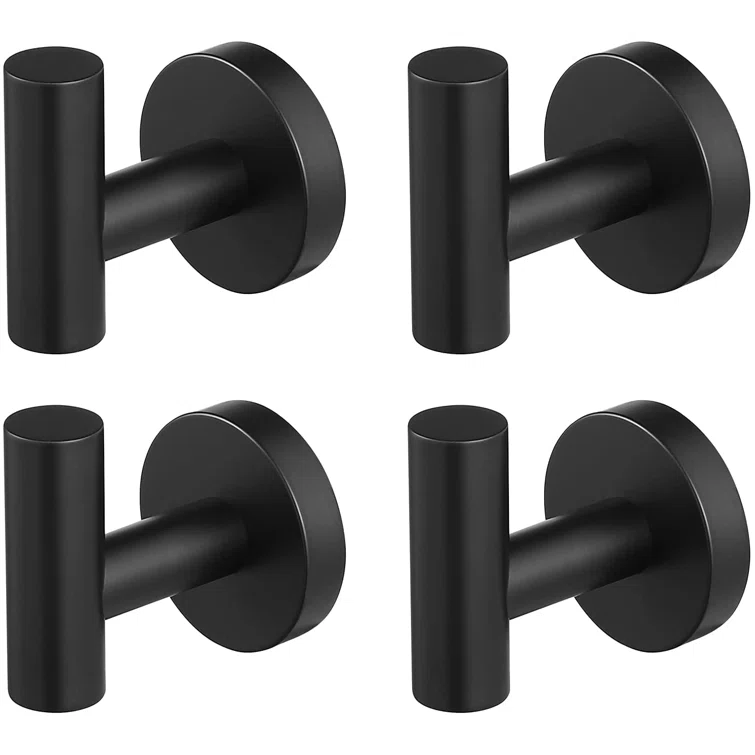 Nolimas 4 Piece Wall Mounted Towel Hook Set