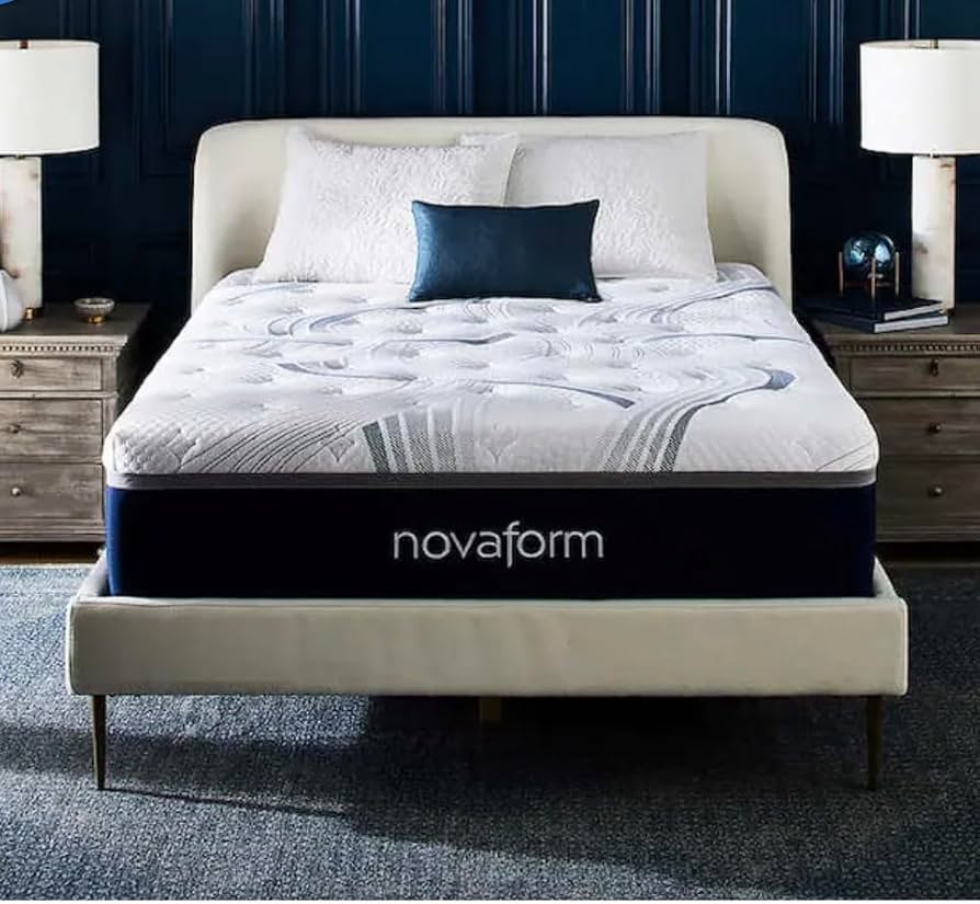 Novaform New Model 14” Comfortgrande Advanced Gel Memory Foam Mattress. Queen. Firm: Medium. Spinal Alignment. Soothing Cool Evencor Gelmax Memory Foam. Antimicrobial Protection : Home & Kitchen