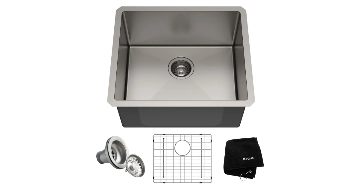 Kraus Khu101-21 Standart Pro 21" Undermount Single Basin