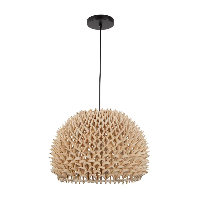 Bayou Breeze Golconda 1 Light Unique Drum Pendant
