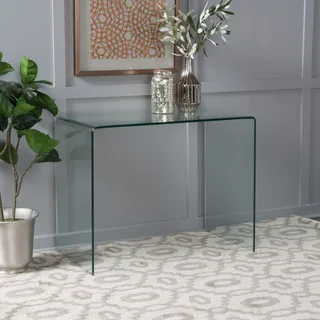 Desk Ramona Tempered Glass Office Desk By Christopher Knight Home - Bed Bath & Beyond - 11152126