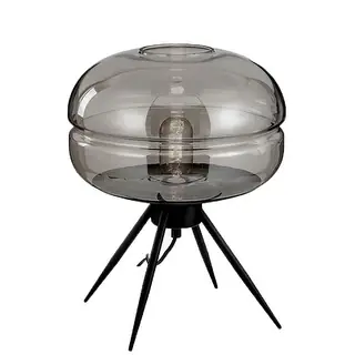 Mid-century Modern Table Lamp With Glass Shade - Bed Bath & Beyond - 32912259
