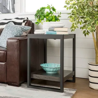 Hamilton 24-inch Charcoal Urban Blend Side Table - Bed Bath & Beyond - 11651530