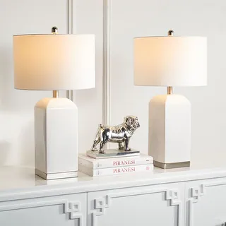 Ernia 27-inch Ceramic Led Table Lamp (set Of 2) - 15.5" X 15.5" X 27" - Bed Bath & Beyond - 33705192