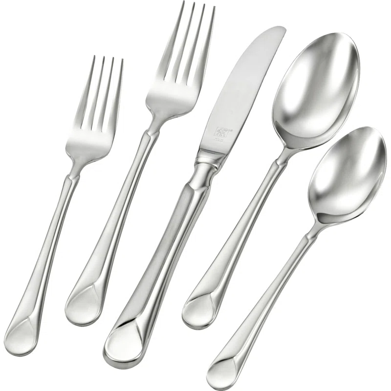 ZWILLING Provence 45-Piece 18/10 Stainless Steel Flatware Set, Silver