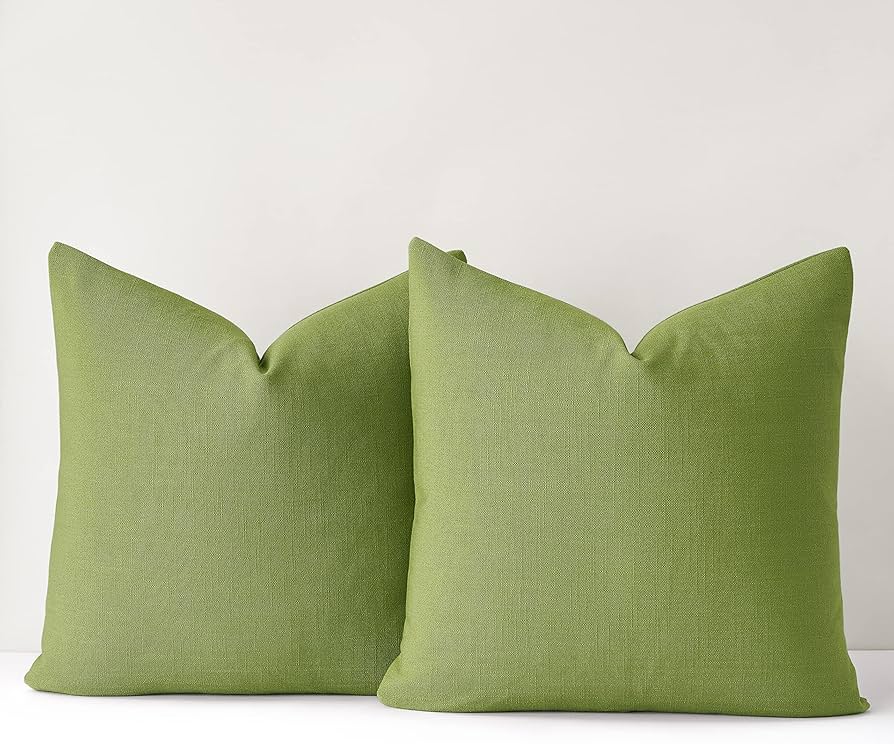 Decorative Linen Throw Pillow Covers