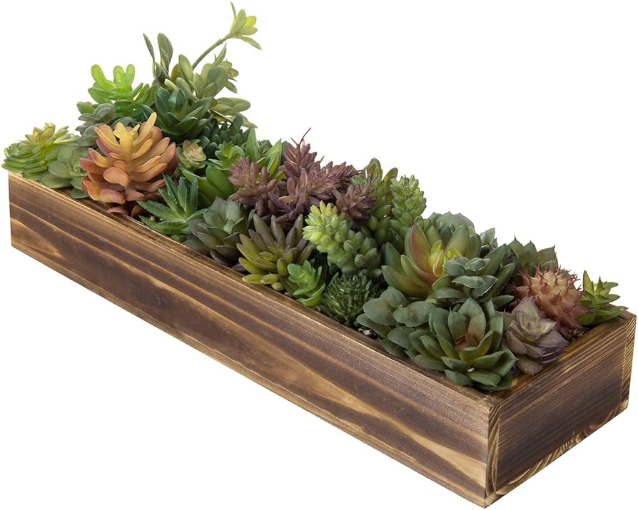 Mygift Artificial Succulent Centerpiece