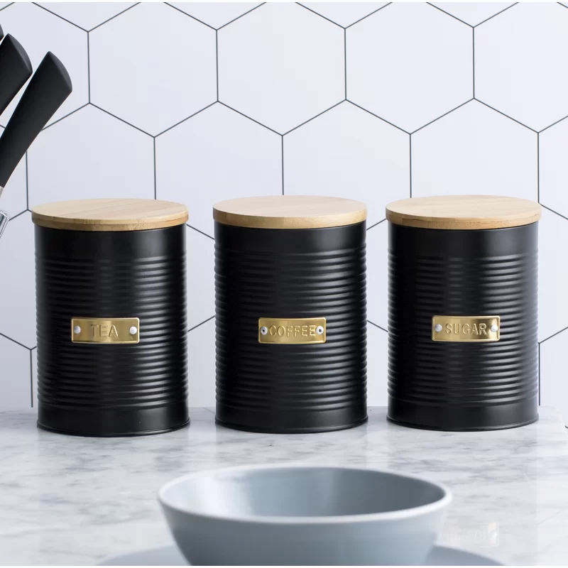 Typhoon Otto 3 Piece Coffee Tea Sugar Jar Sets
