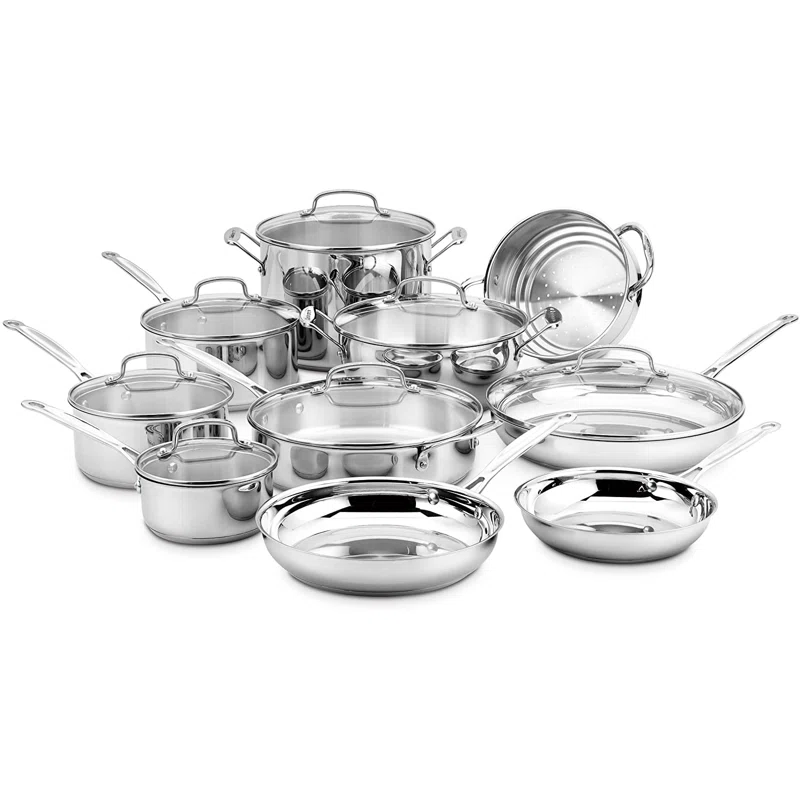 Cuisinart Chefs Classic 17 Piece Stainless Steel Cookware Set